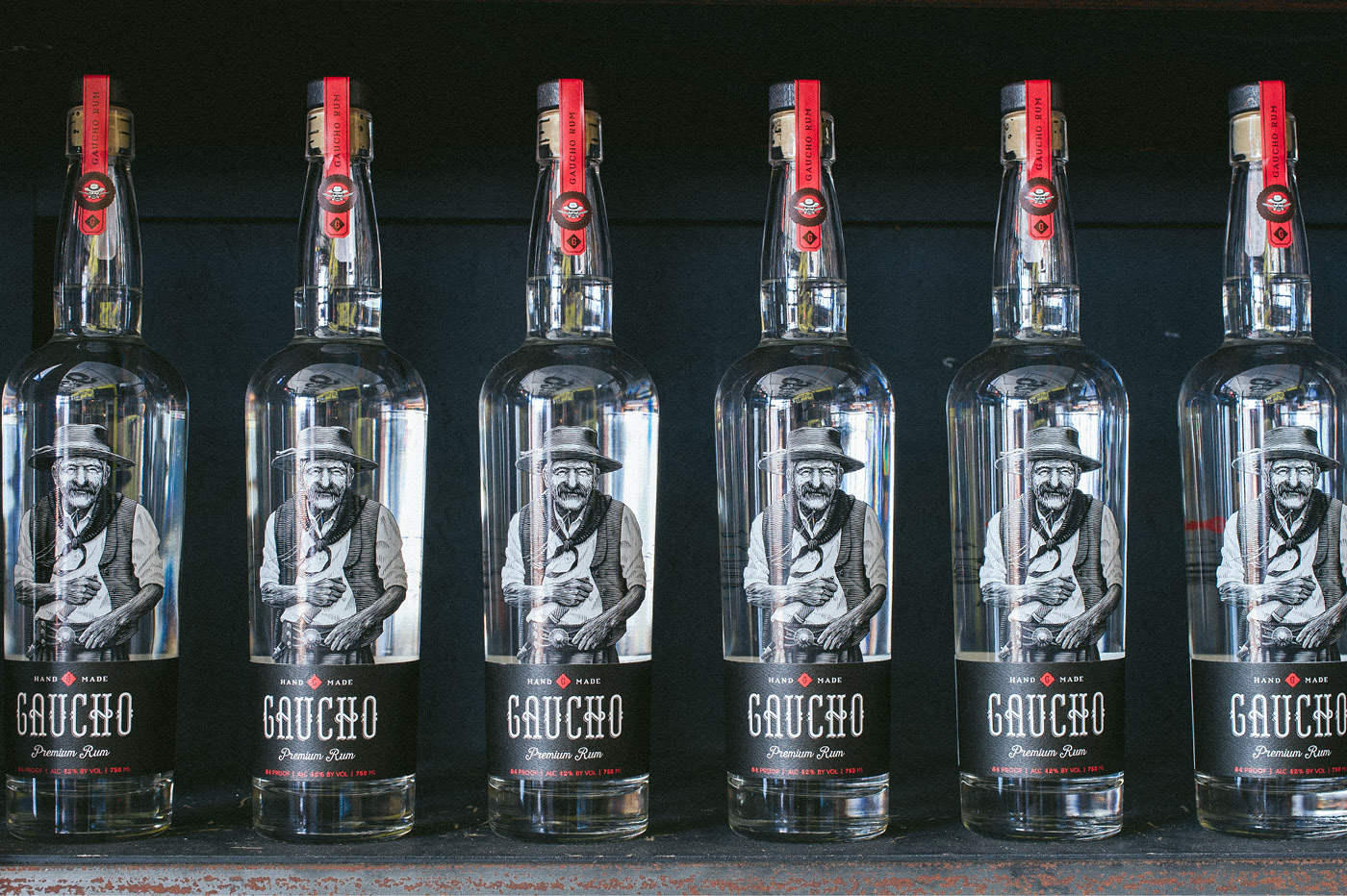 Gaucho Rum bottle design detail