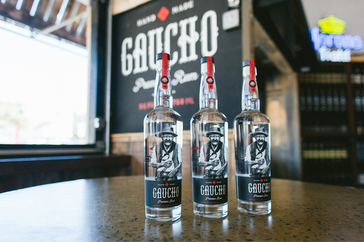 Gaucho Rum bottle design example