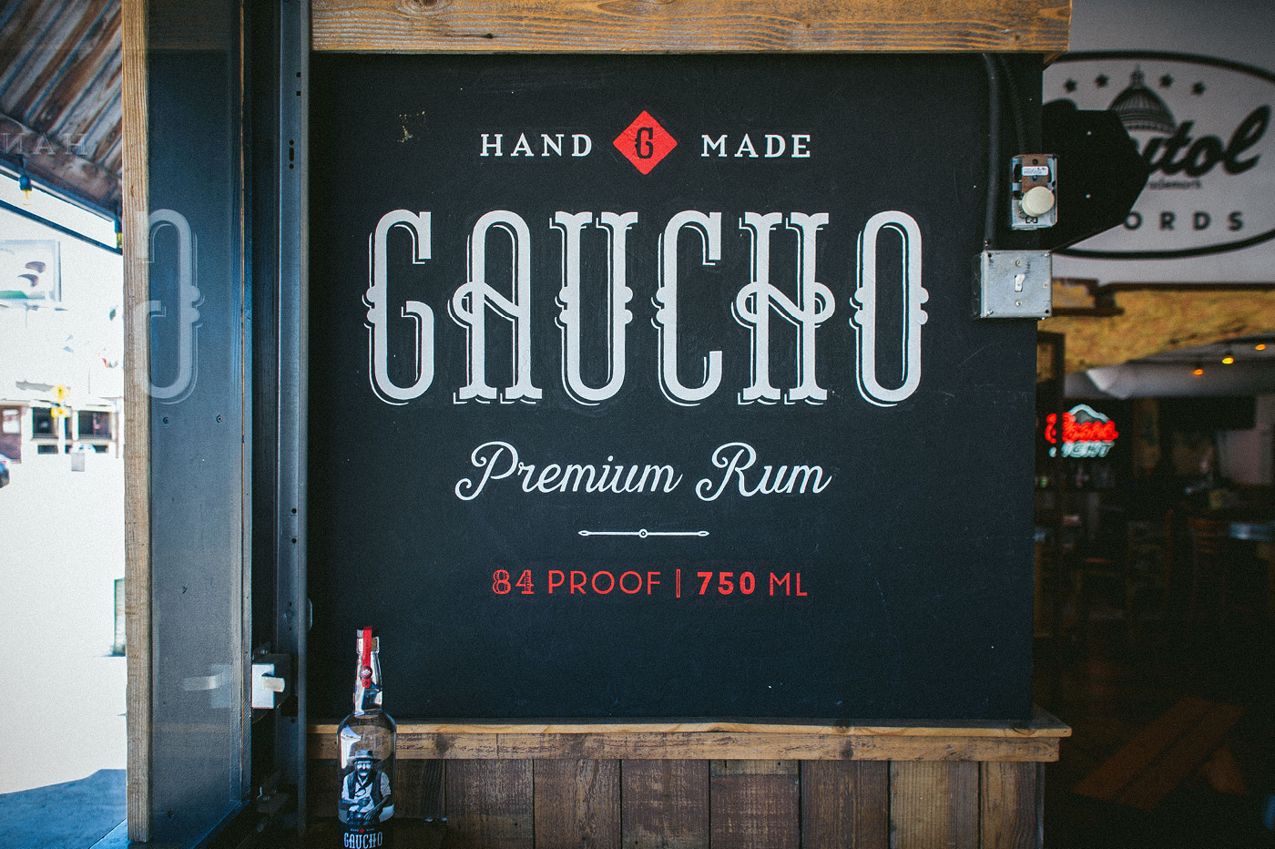 Gaucho Rum bottle design presentation