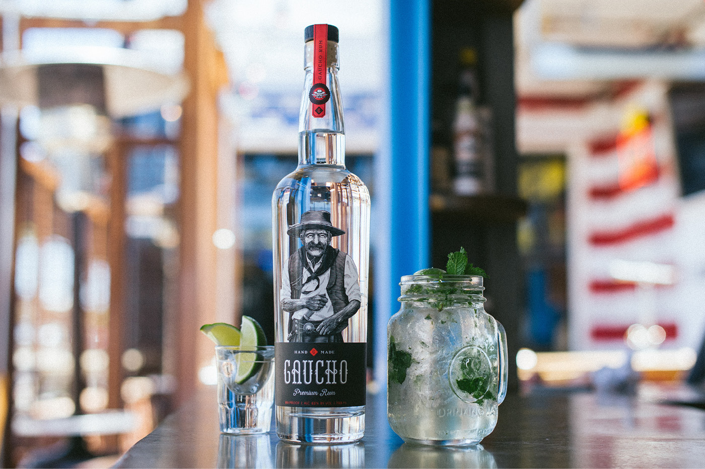 Gaucho Rum bottle design system