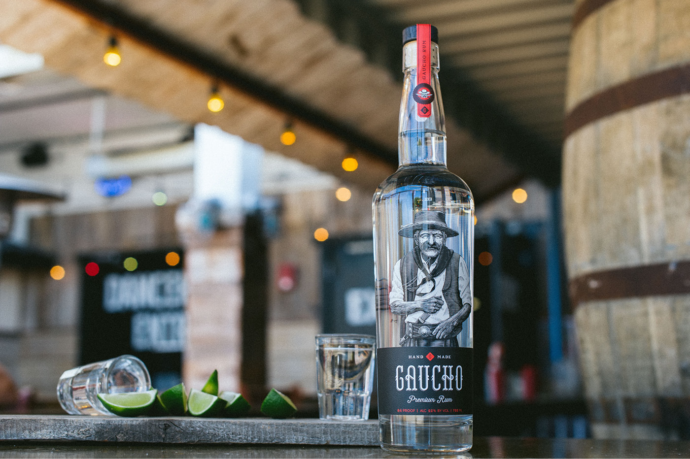 Gaucho Rum bottle design secondary view