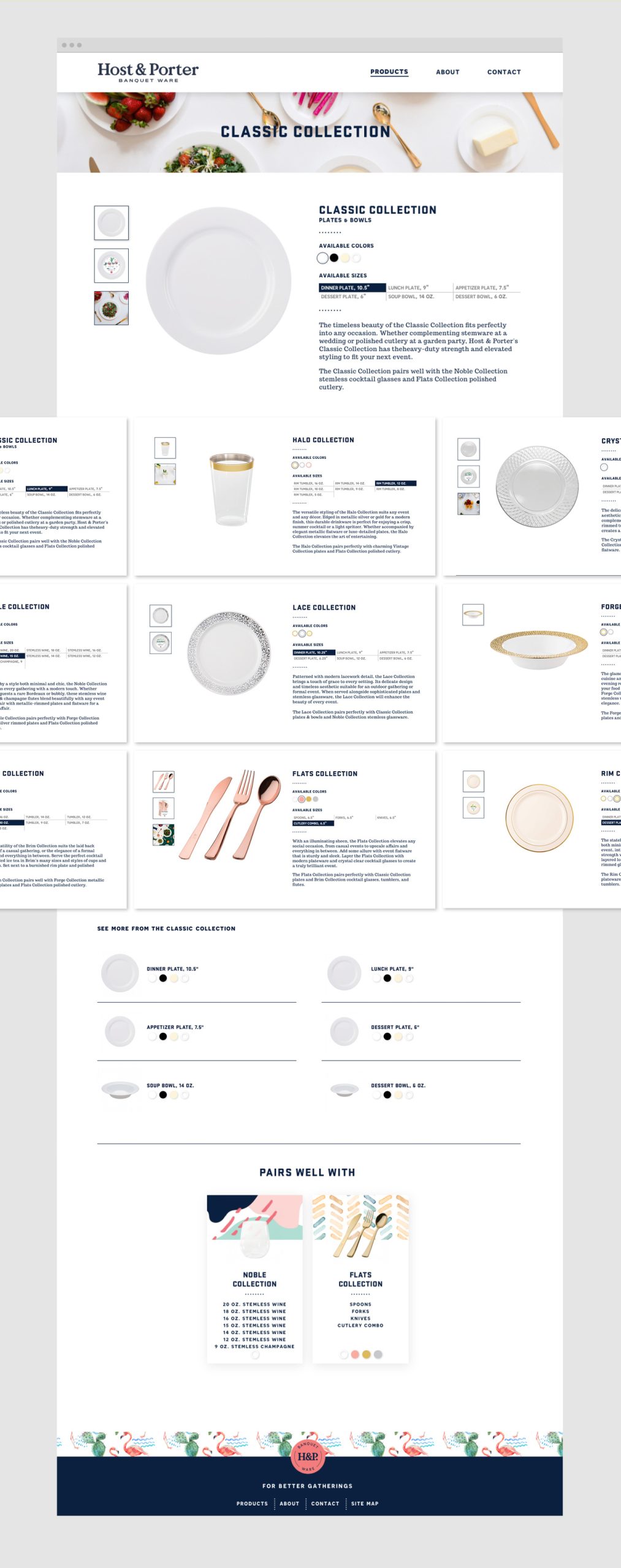 Host & Porter custom website example
