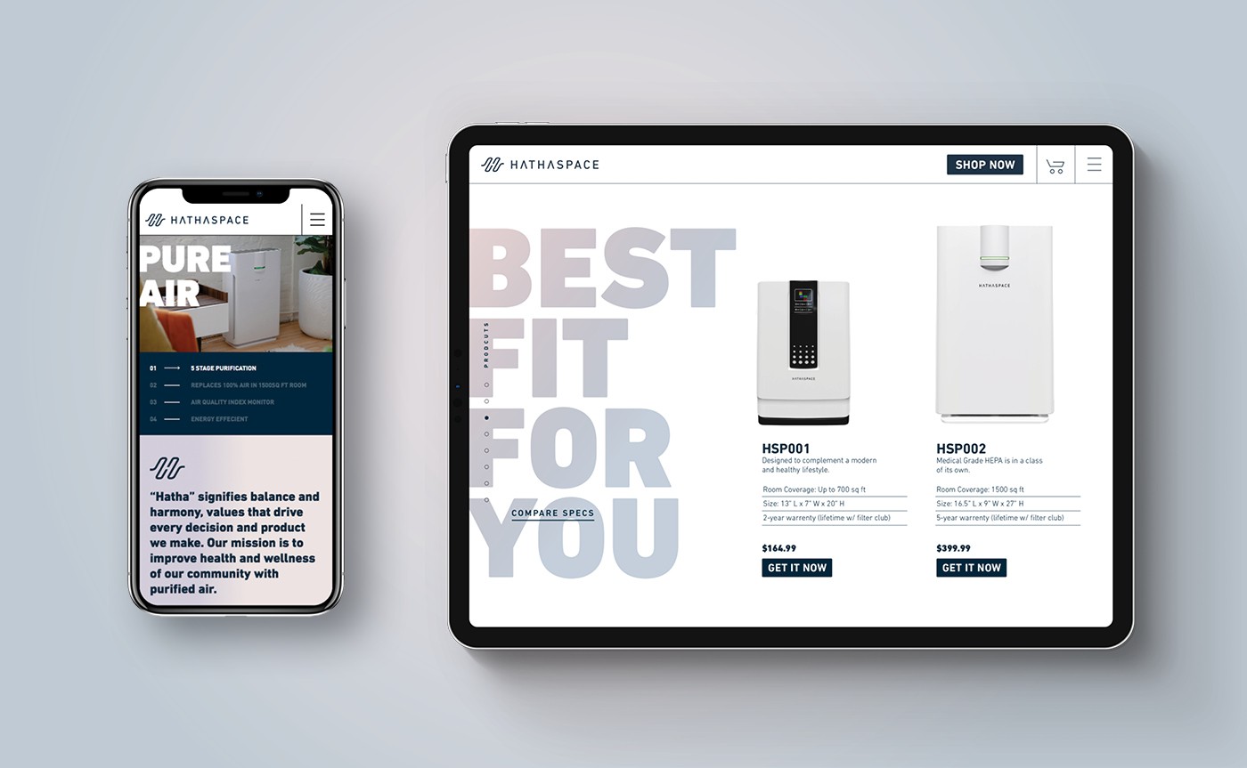Hathaspace website redesign