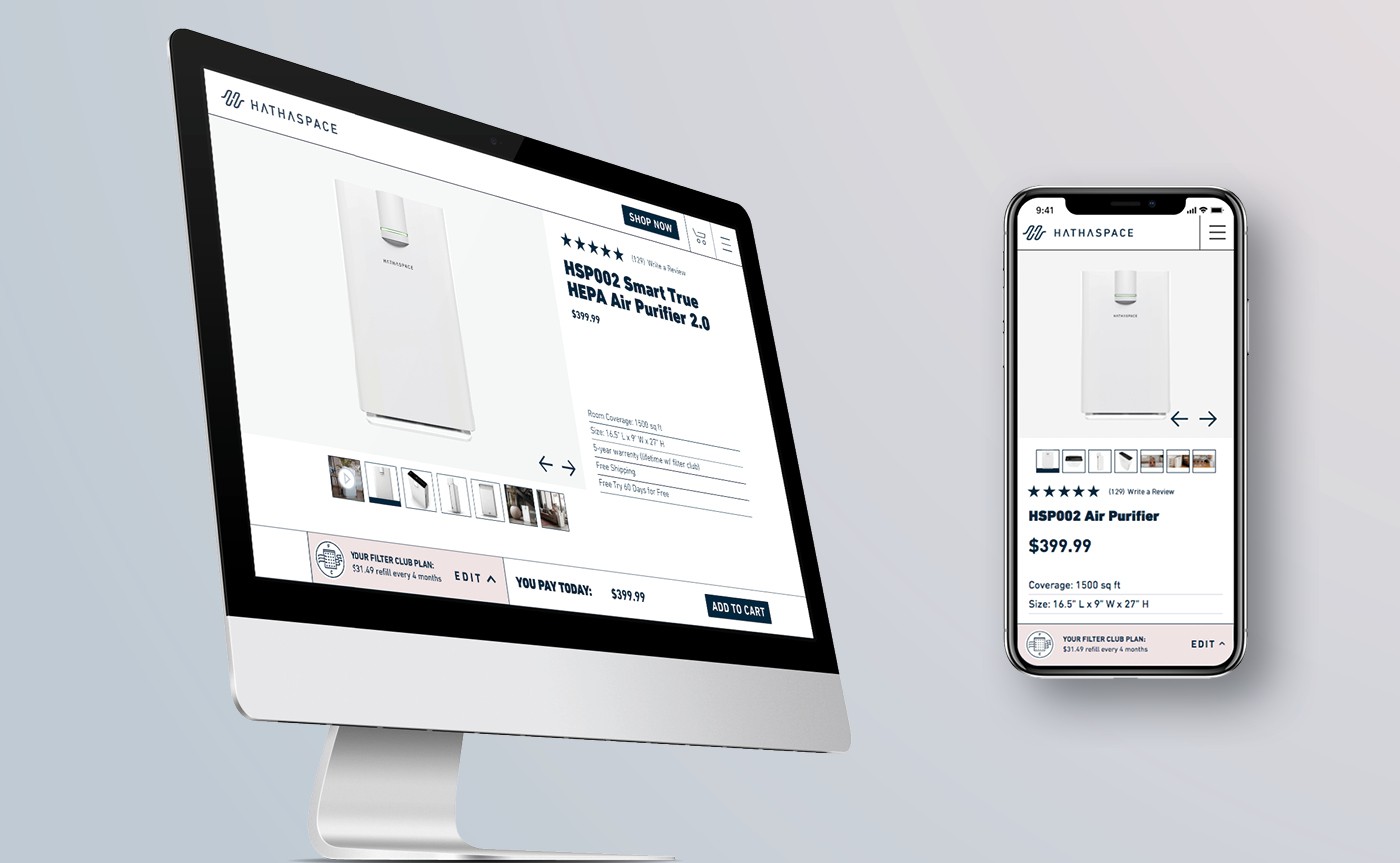 Hathaspace website redesign example