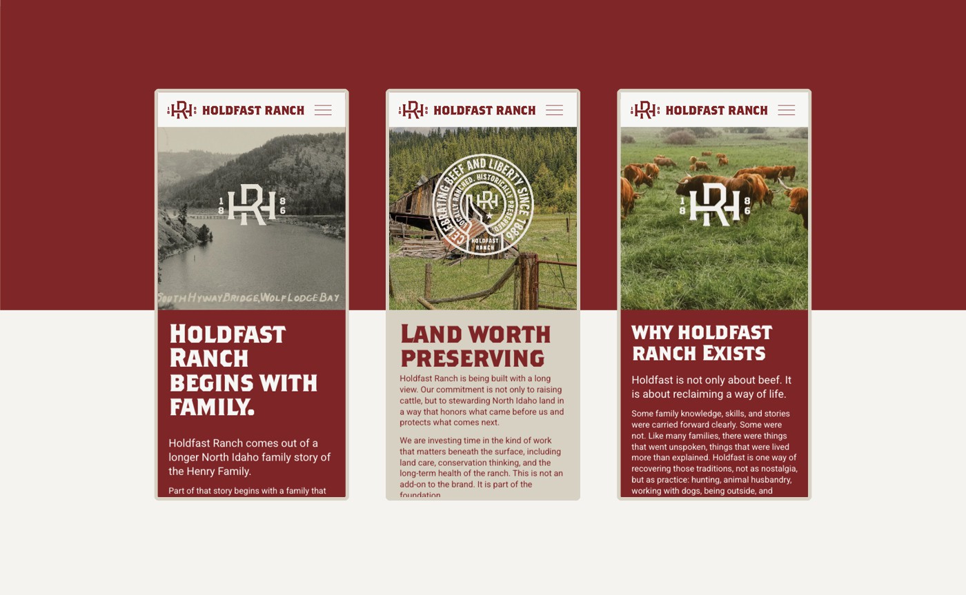 Holdfast Ranch brand application 10