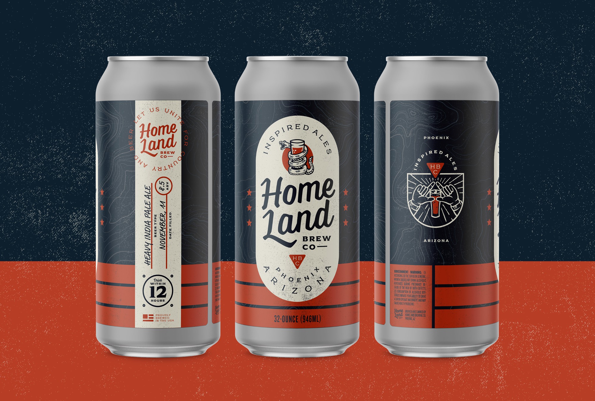 Home Land Brew Co brewery branding presentation