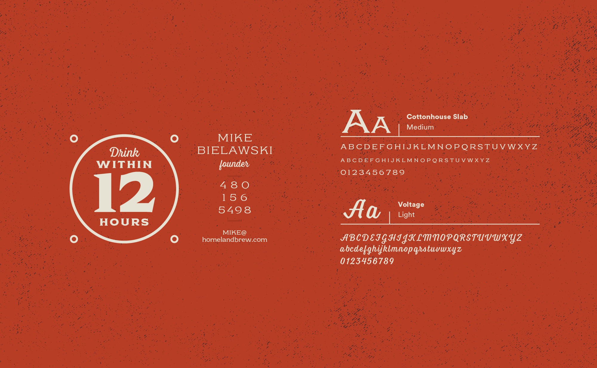 Home Land Brew Co brewery branding system