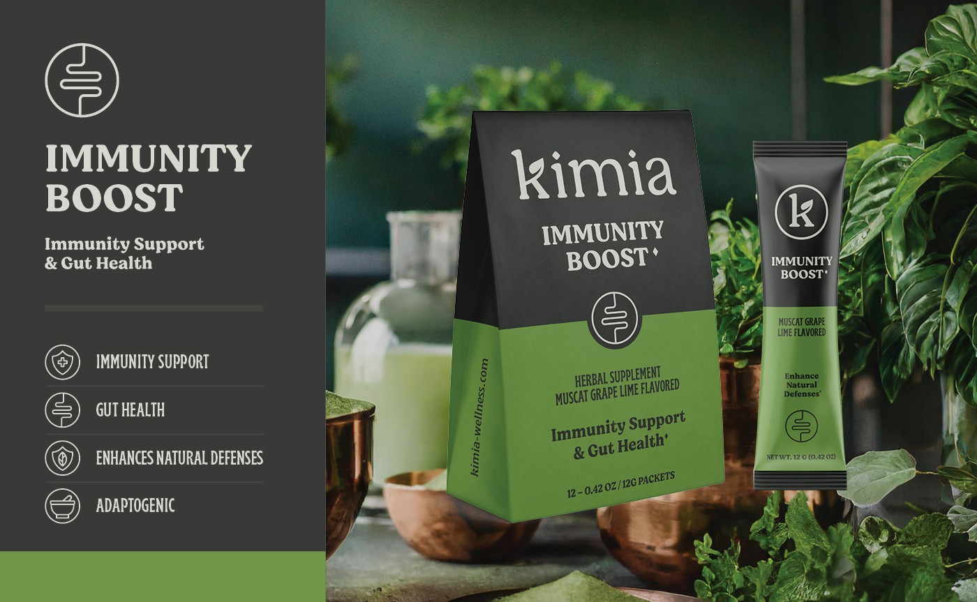 Kimia Wellness packaging design application