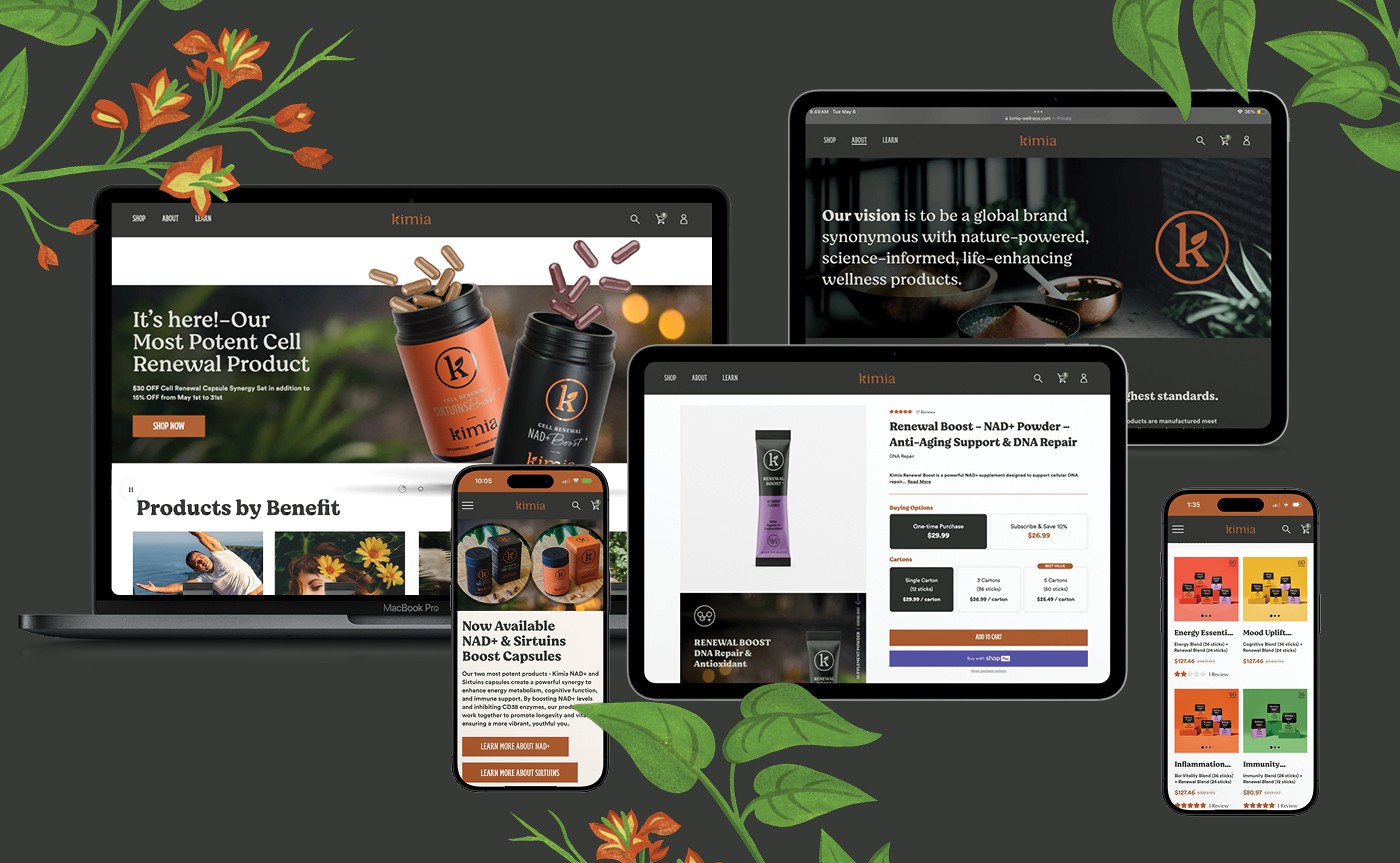 Kimia Wellness website