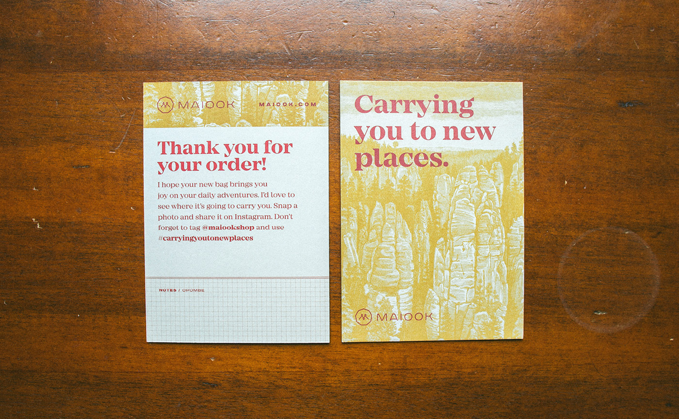 Maiook thank you cards
