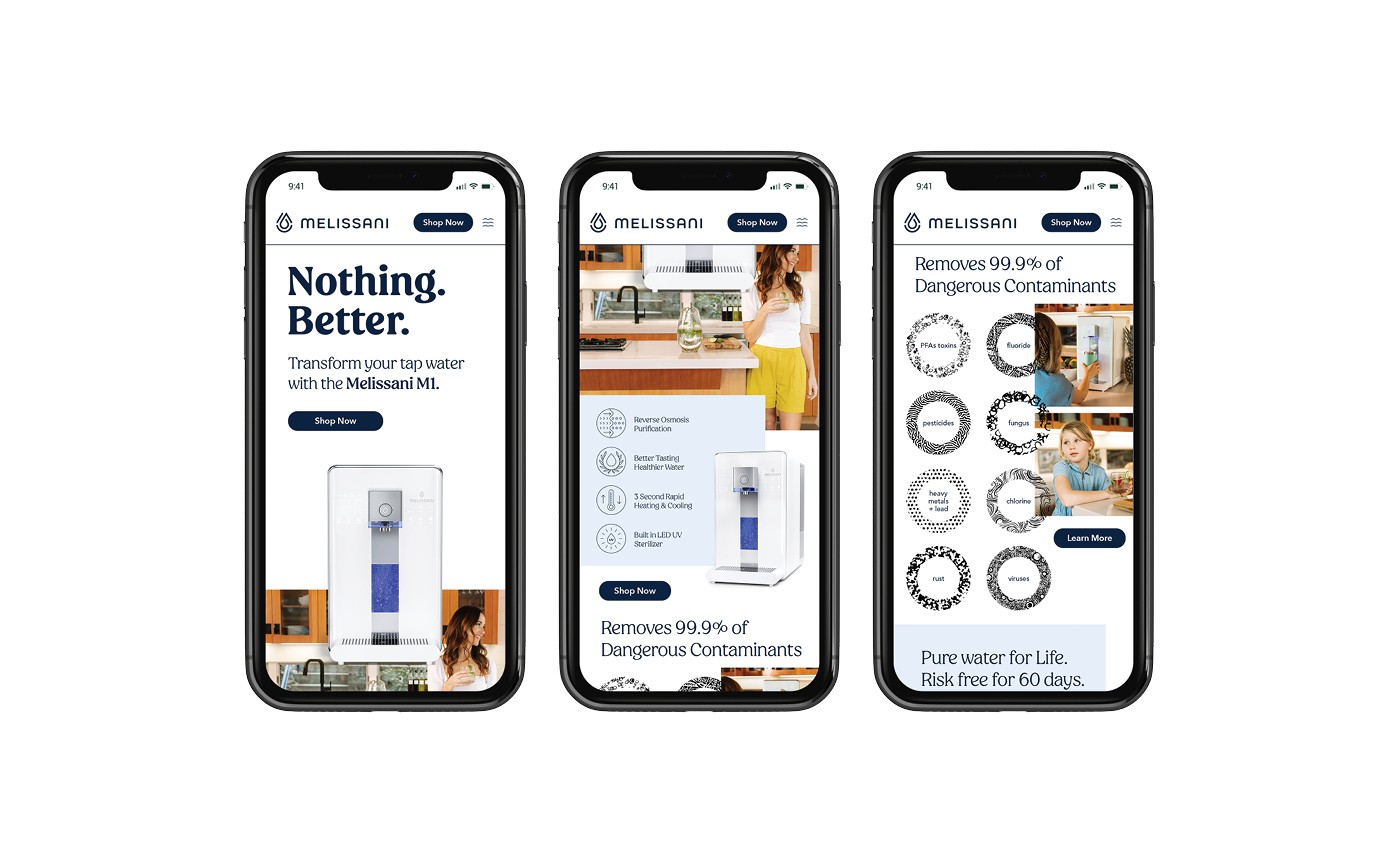 Melissani Water brand application 16