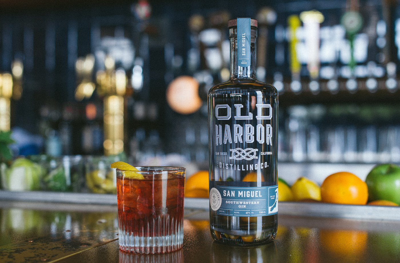 Old Harbor Distilling bottle design system