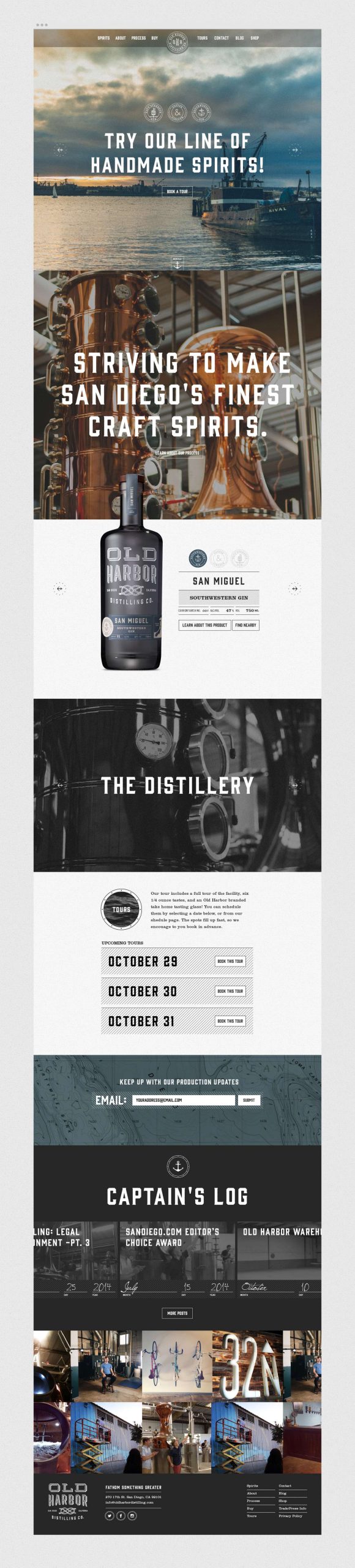 Old Harbor Distilling home page
