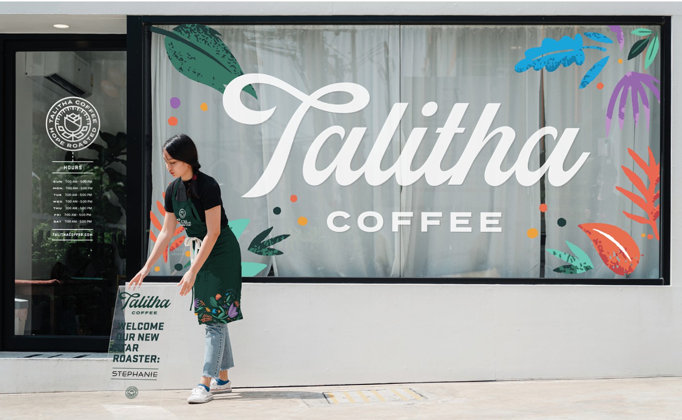Talitha Coffee package design example