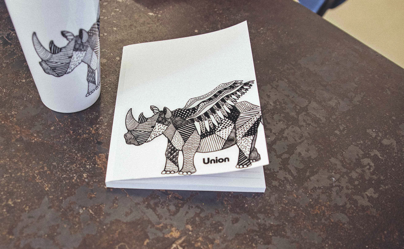 Union Cowork brand buildout example