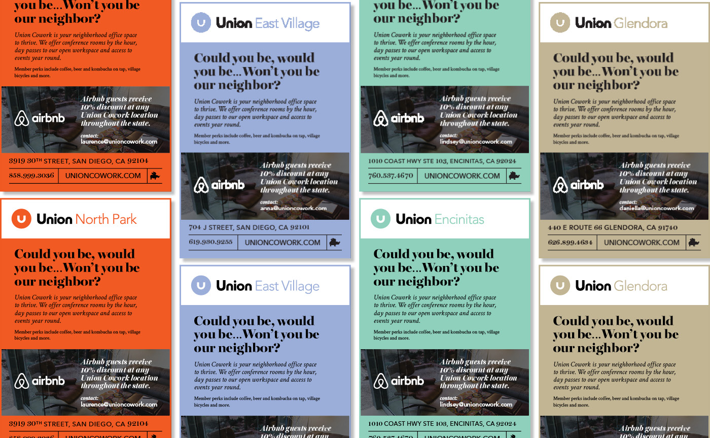 Union Cowork brand buildout execution