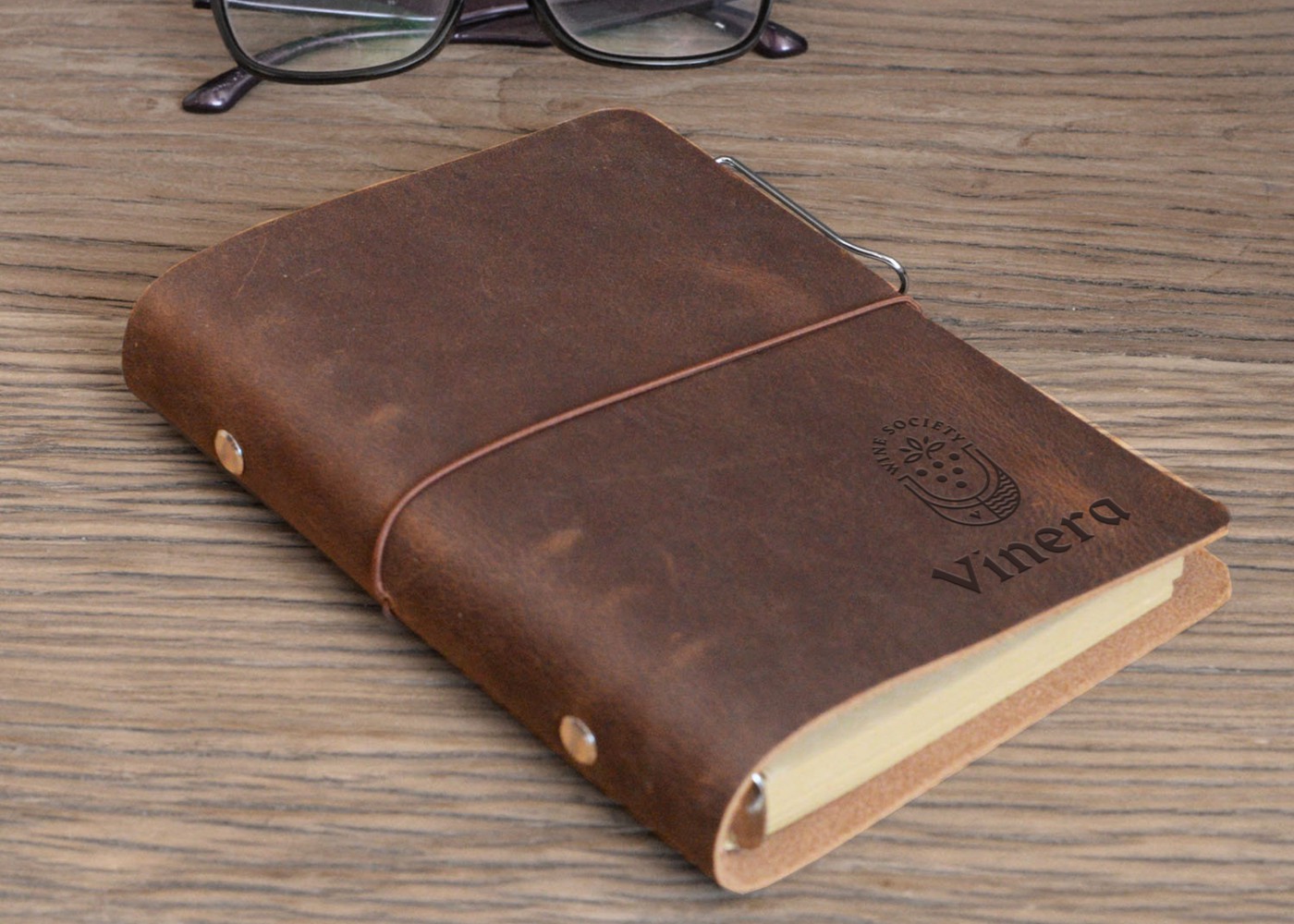 Vinera branded wine card travel booklet