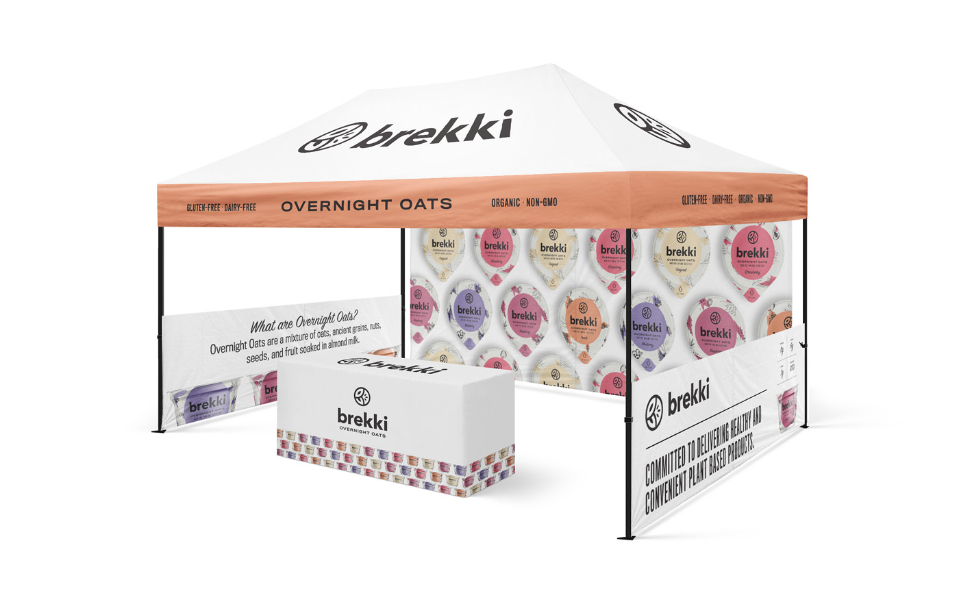 Brekki Overnight Oats brand build out