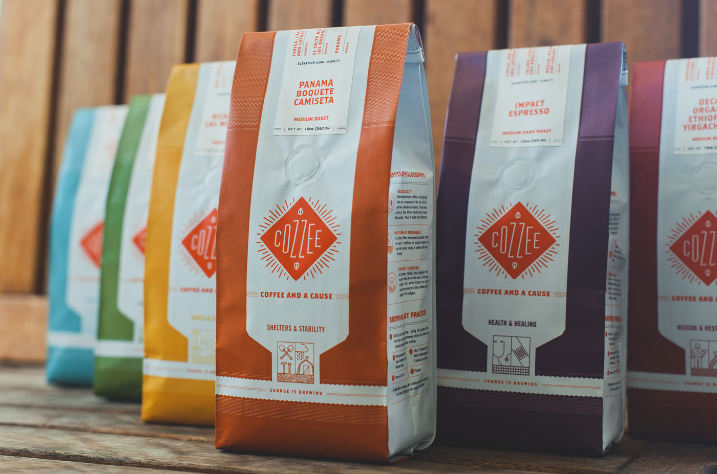 Cozzee Coffee bag design example