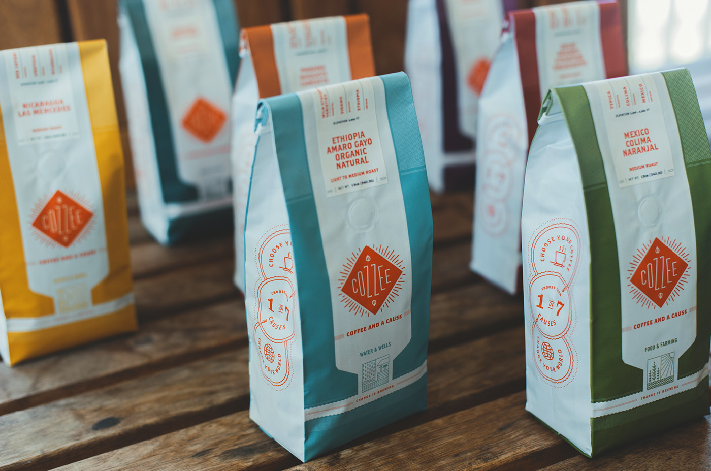 Cozzee Coffee bag design presentation