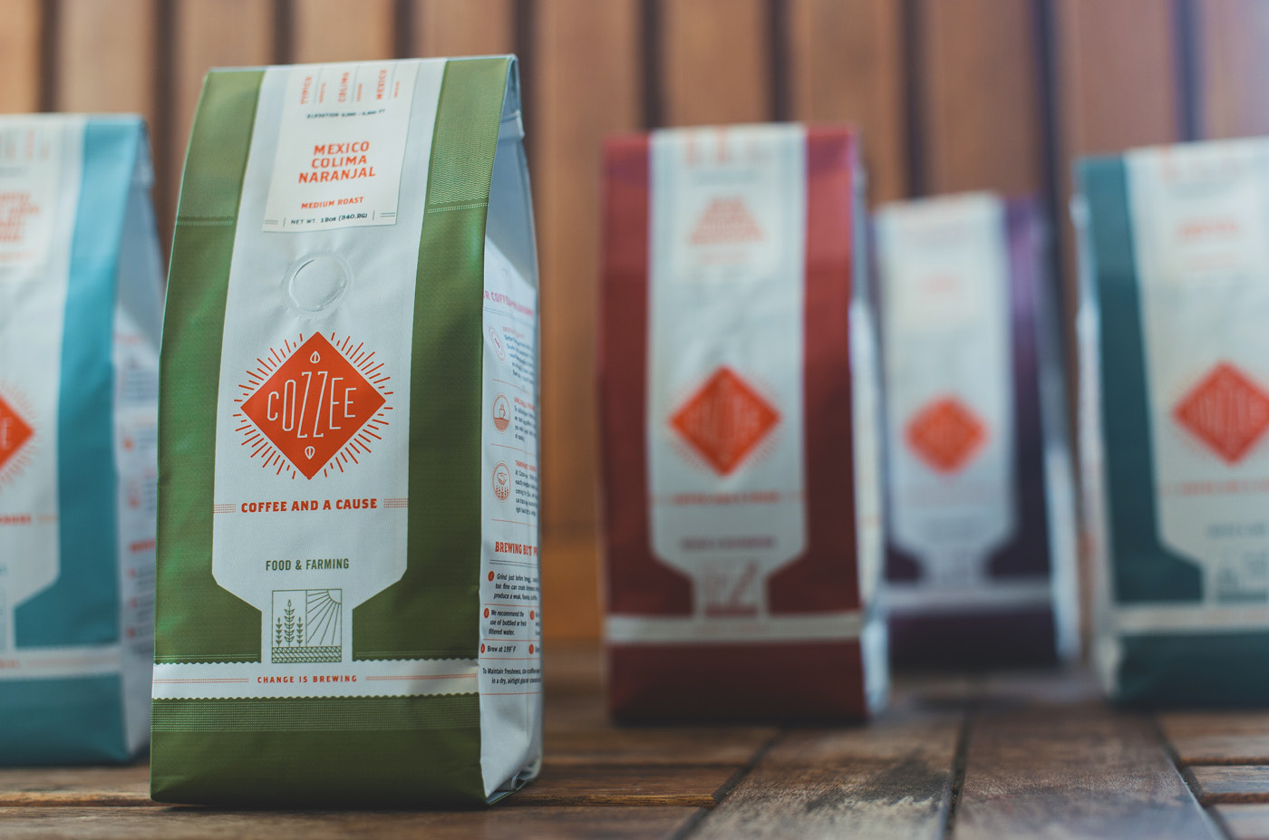 Cozzee Coffee bag design variation