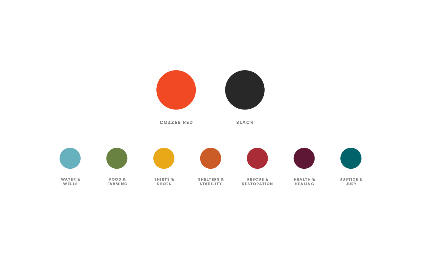 Cozzee Coffee color palette